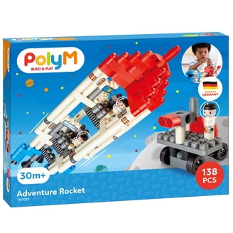 Hape: PolyM: City Airport - 142pc Building Blocks Toy Set w
