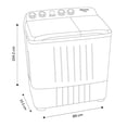 thumbnail image 4 of Lavadora Hisense Semiautomática 2 Tinas 18KG Blanca, 4 of 4