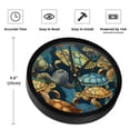 thumbnail image 3 of Sea Turtle 9.8 Inch Silent Wall Clock, Round Digital Battery Operated Clock, Easy-to-Read Wall Clock for Bedroom Living Room Kitchen Bathroom Decoration, 3 of 6