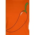 thumbnail image 4 of Halloween Chili Pepper Costume of Cinco de Mayo Women's Juniors Soft T Shirt, 4 of 5