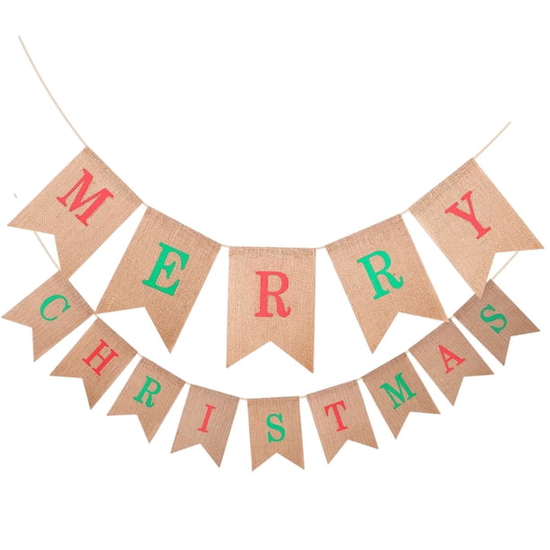 Pancarta colgante de pared de , banderines navideños, tira de , banderas colgantes para celebraciones, pared del porche de Estilo B