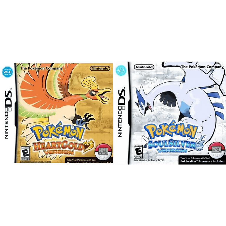 NDS Game US Version of Pokemon HeartGold & SoulSilver 2pcs NDS Game US Version of Pokemon HeartGold & SoulSilver 2pcs