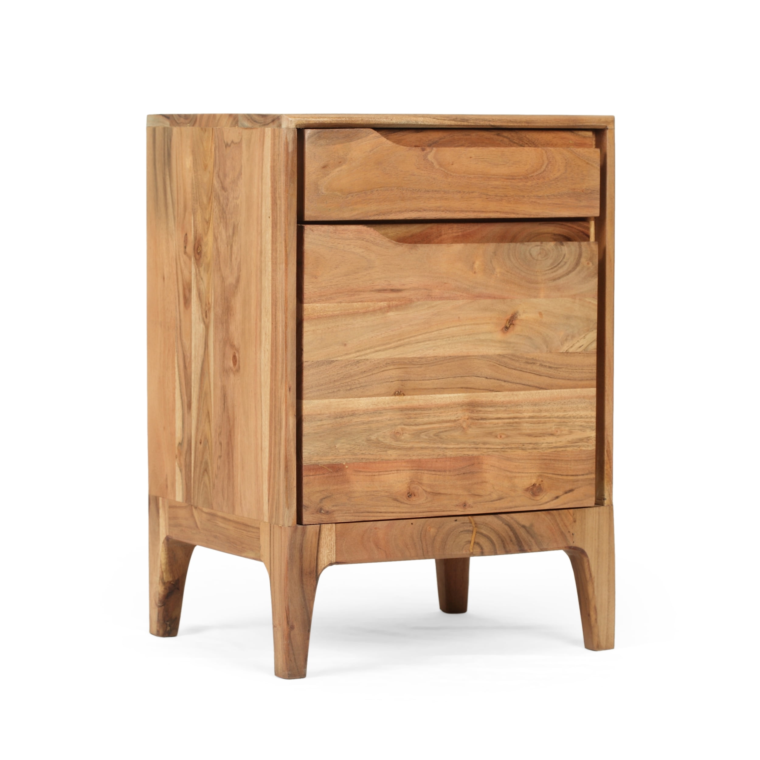 Photo 1 of **DAMAGED SEE PHOTOS**
Letitia Modern Acacia Wood Side Table, Natural