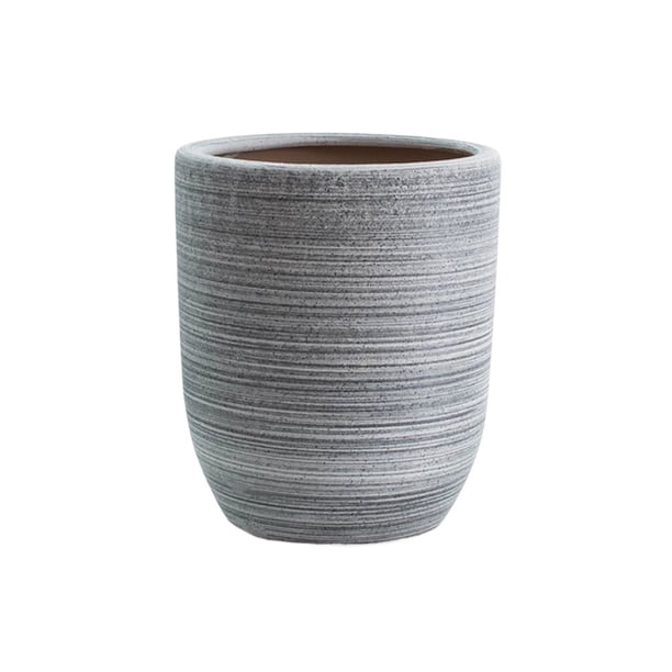 Maceta de cerámica con orificios de drenaje for decoración del hogar y el jardín.