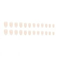 thumbnail image 4 of Christmas Nails Fofosbeauty 24 pcs Almond Fake Nails Tips, Medium Press on French Nails, White Snow French, 4 of 10