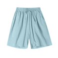 thumbnail image 3 of CCRFTGI Shorts for Child Girls Size 8 Athletic Elastic Active Pants Comfort Wide Leg Summer Girls Fashion Shorts Mint Green 11-12 Years, 3 of 3