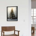 thumbnail image 4 of NJSTORE Christmas Tree Winter Green Botany Christmas Decorations Black Frame Decorative Painting 12x16in/16x20in Wall Decor for Bathroom Canvas Living Room Bedroom Home Office, 4 of 4