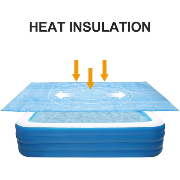 NICEXMAS Pool Protector Plastic Waterproof for Frame Pool 1Pack 118.11x47.24x0.16 In