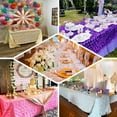 Efavormart 90"x132" Wholesale Rectangle Table Cover RED Grandiose Rosette 3D Satin Tablecloth ...