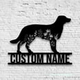 thumbnail image 2 of Craftnamesign Custom FLoral Chinook Dog Metal Wall Art LED Light, Flower Dog Lover Name Sign, 2 of 5