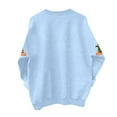 thumbnail image 5 of TTUHYWXI Christmas Sweatshirts for Women Christmas Cat Sweater Xmas Long Sleeve Shirts Holiday Crewneck Pullover Tops (Sky Blue, S), 5 of 6