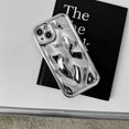thumbnail image 2 of Luxury plating 3D Lunar crater bumper soft silicon phone case for iphone 15 14 13 12 11 Pro Max Plus XS X XR Cute Back Cover, 2 of 5