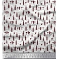 thumbnail image 1 of Soimoi Cotton Duck Fabric Bottle & Wine Glass Bar Decor Fabric Printed Yard 42 Inch Wide, 1 of 1
