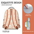 thumbnail image 2 of Boho Daisy Print Ergonomic Backpack - Waterproof & Breathable School Bag for Teens & Commuters, 2 of 2
