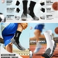 thumbnail image 3 of JSEMOY  Athletic Socks for Men Women with Cushion,Compression Crew Running Socks,4 Pairs Work Hiking Basketball Sport Socks, 3 of 6