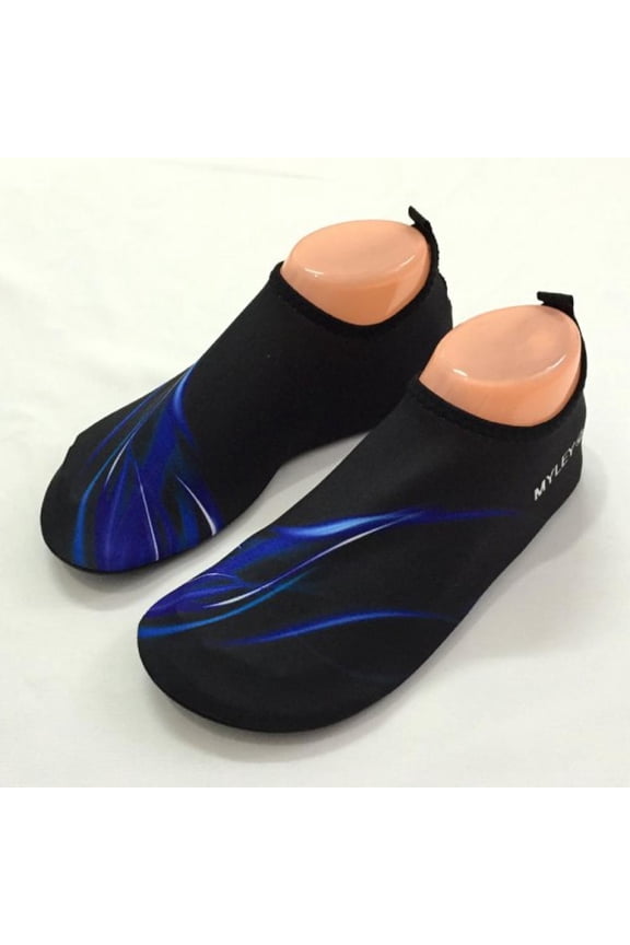 Beach Swimming Sea Shoes Non-slip Water Shoes Printed Folding Flexible Elastic Slip On Footwear Outdoor