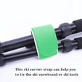 thumbnail image 4 of 1 Pair Ski Carrier Strap Snowboard Tool Tying EVA Ski Holder Band Outdoor Sports Adjustable Ski Board Binding Strap No.05, 4 of 9