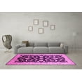 thumbnail image 3 of Ahgly Company Indoor Round Oriental Pink Traditional Area Rugs, 5' Round, 3 of 4