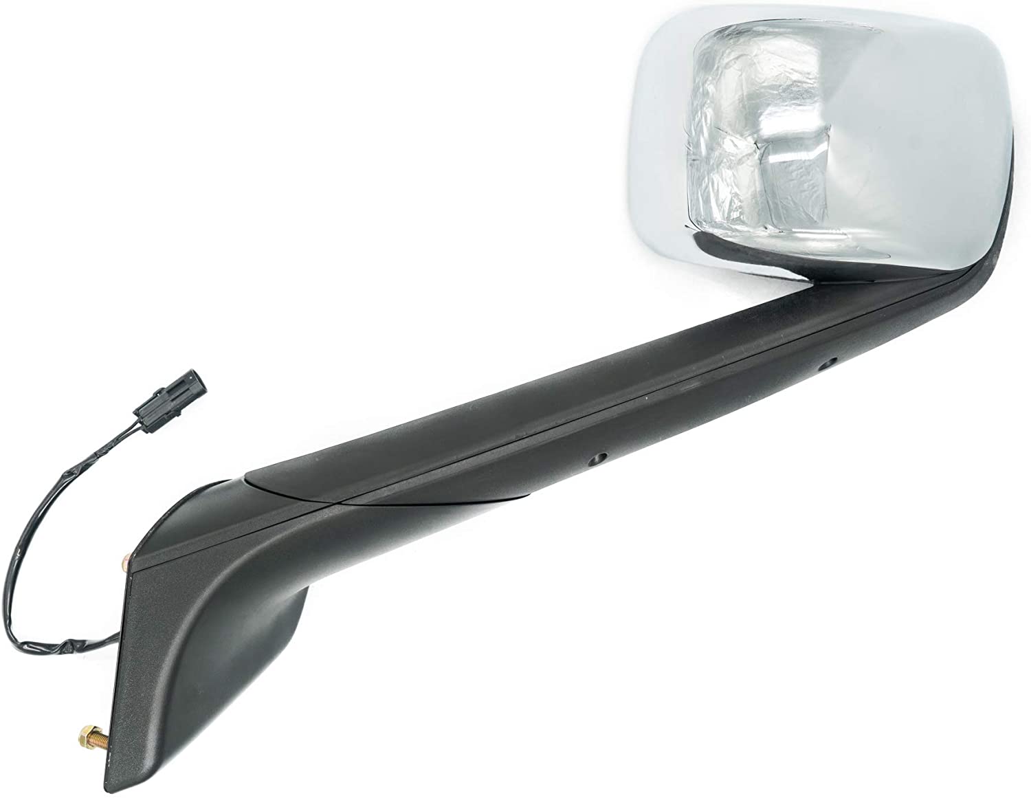 BIRIG Chrome Hood Mirror Pair For Freightliner Cascadia 2018+ – Left & Right Side Manual Set – Bolt-On