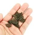thumbnail image 3 of Uxcell Colgantes de Hoja, Paquete de 50, Cuentas de Hoja de Metal en Granel, Encanto de Malla para Fabricación de Joyas, Bronce, 3 of 6