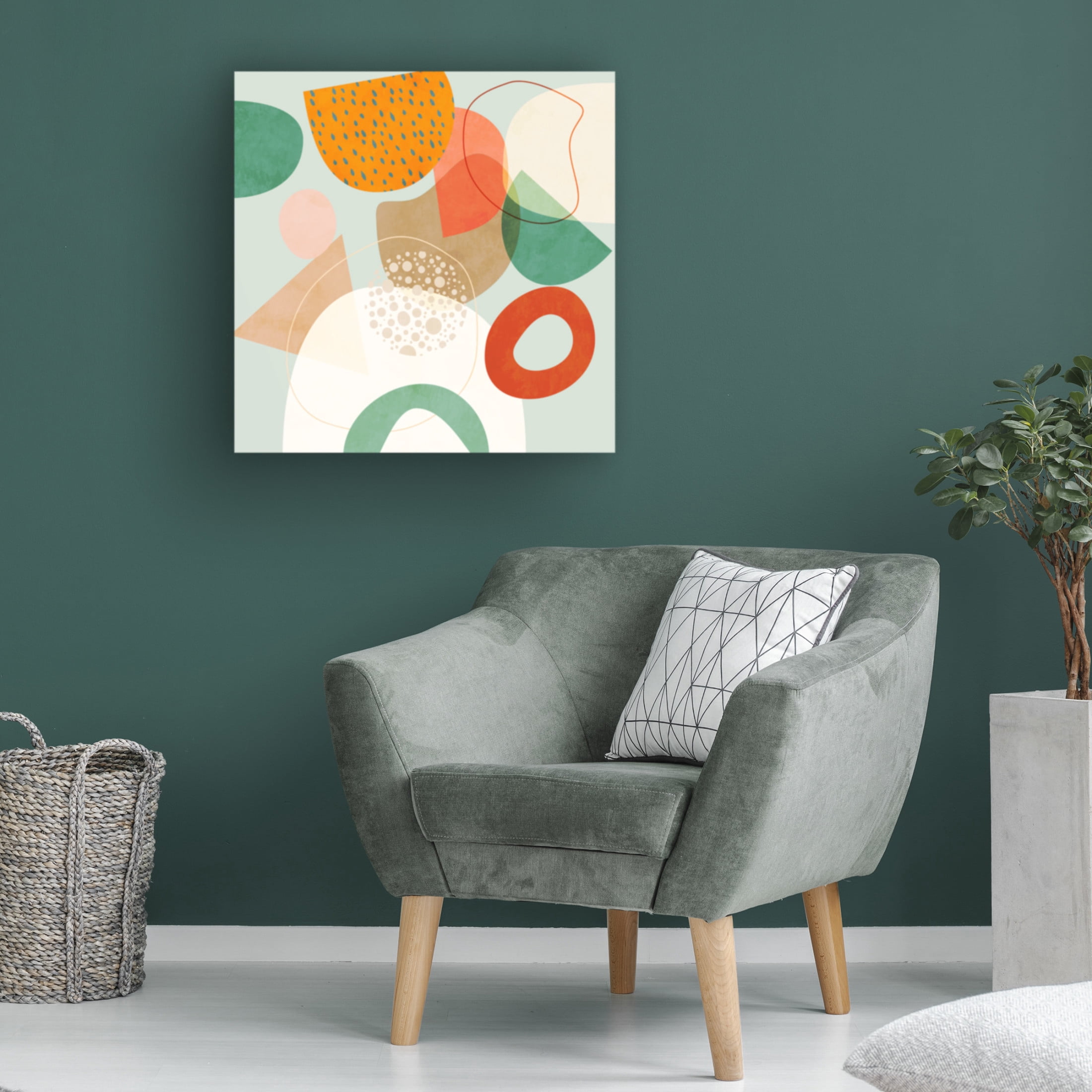 Trademark Fine Art Ana Rut Bre Shapes Play New4 Canvas Wall Art