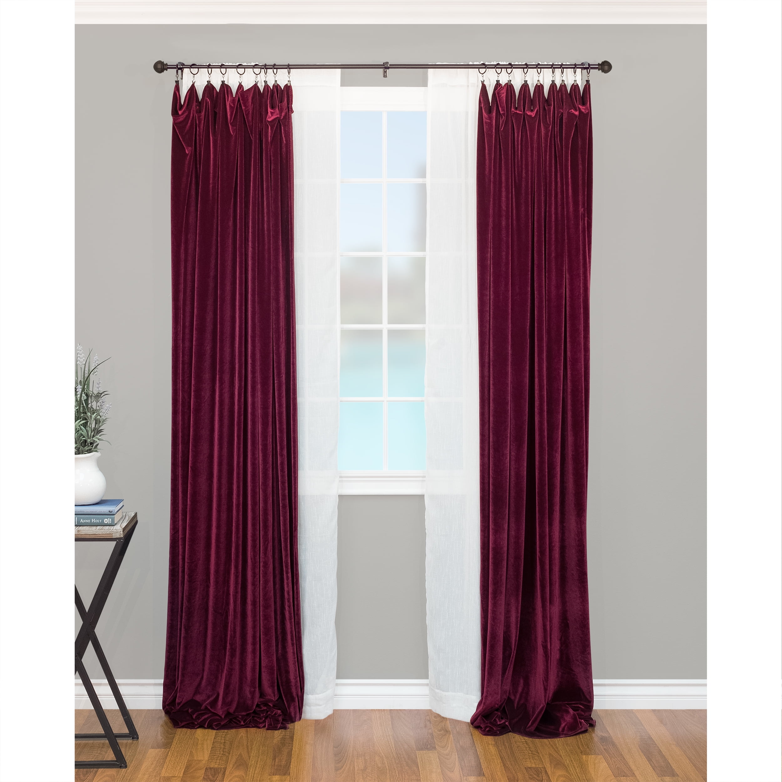 Montevilla 5 8 Facet Ball Double Curtain Rod Set Com