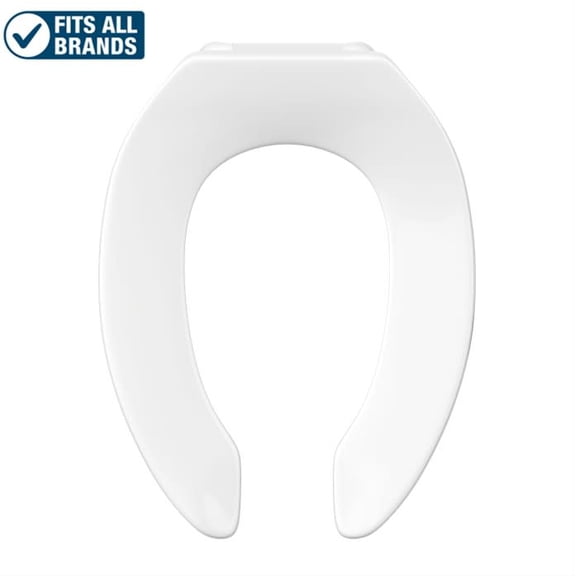 Proflo PFTSCOFA2000WH Elongated Open-Front Toilet Seat - White