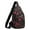 Red, variant on Small Crossbody Sling Bag for Women Men Chest Daypack Backpack Travel Outdoors Hiking Purse