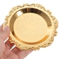 thumbnail image 4 of SHOWERORO 1Pcs Jewelry Plate Golden Iron Round Disc Organizer for Anniversary Serving, 4 of 4