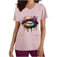 thumbnail image 3 of QIPOPIQ Haut de Blouse Médicale pour Femmes, Col en V avec Poches - Uniforme de Travail Confortable en Liquidation, 3 of 6