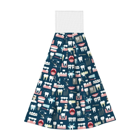 Yiaed Dental Seamless Print Coral Velvet Wipes Absorbent Wipes Cleaning Cloths Household Table and Dish Wiping Cloths