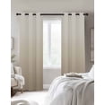 thumbnail image 2 of Blackout Curtains for Bedroom, Beige Brown Ombre Room Darkening Window Drapes for Living Room, Modern Abstract Art Gradient Aesthetics Thermal Insulated Grommet Curtains, 42x84 inch, 2 Panels, 2 of 9