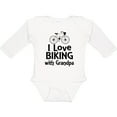 thumbnail image 3 of Inktastic I Love Biking with Grandpa Boys or Girls Long Sleeve Baby Bodysuit, 3 of 5