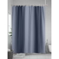thumbnail image 5 of Fsddascl Navy Blue Ombre Shower Curtain Set - Long 72" x 84" Washable Bathtub Curtain with 12 Hooks, Grey Modern Art Farmhouse Waterproof Fabric Stall Shower Curtains for Bathroom/Bathtub Décor, 5 of 6