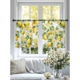 thumbnail image 5 of Lemon Sheer Curtains 45 Inches Length 2 Panels Set, Window Sheer Curtains for Living Room/Bedroom, Yellow Fruits Summer Watercolor Botanical Leaf Plant Light Filtering Rod Pocket Curtain 52''x45''x2, 5 of 8