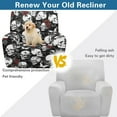 thumbnail image 4 of Kuiaobaty Skull Rose Butterfly Recliner Couch Cover Halloween Elastic Reclining Sofa Slipcover Breathable Reclining Slipcover Washable Recliner Chair Cover with Side Pocket for Pets, 4 of 8
