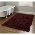 thumbnail image 4 of New Flokati 1400gr 3'6" x 5'6" Accent Rug, Burgundy, 4 of 5