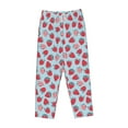 thumbnail image 4 of Balery Strawberries print Women's Pajama Pants,Ultra Lightweight Pjs,Lounge Pant-XX-Large, 4 of 9