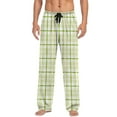 thumbnail image 5 of Xcmzpl Plaid Pants fro Men with Pocket Baggy Cotton Pjs Bottoms Elastic Waist Casual Sleep Pants Color Block Loungewear Pants, 5 of 7