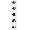 thumbnail image 2 of Circle Dot Number 48 Stickers | 0.75" Inch Round | 500 Pack, 2 of 3