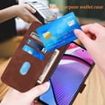 thumbnail image 2 of for Moto G 5G 2023 Case Wallet,[Kickstand][Wrist Strap][Card Holder Slots] TPU Interior Protective for Moto G 5G 2023 Phone Case,PU Leather Flip Cases Cover for Moto G 5G (2023) (Brown), 2 of 7