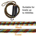 thumbnail image 4 of Top Bungee Dock Ropes Stretchable Dock Line For Kayak, Jet Ski, Marine With Foam Float Stainless Steel Clip For Boat 4ft 5ft 6ft ,Easy to Operate, 4 of 7