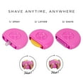 thumbnail image 3 of Outil pour Enlever les Poils, Rasoir pour Femmes 3‐en‐1 en ABS pour Sac, Sac à Main, Voyage, Autre Occasion, pour Différentes Parties du Corps, pour Femmes, Épilation (Rouge)-Rouge, 3 of 9