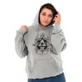 thumbnail image 4 of Triangle Eye Wheel Symbolic Spirit Hoodie Sweatshirt Women Men Brisco Brands L, 4 of 6