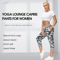 thumbnail image 4 of SPECIAL MAGIC Women’s Capri Sweatpants Jogger Cargo Pants with Pockets for both Sports and Casual Wear (Camo Grey XXL), 4 of 8