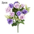 thumbnail image 1 of Worallymy 2 uds tela de flores artificiales falsa decoración Floral habitación boda planta decoración herramienta Worallymy JD735805060, 1 of 6