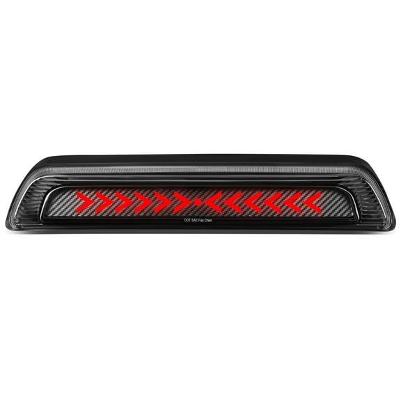 DNA Motoring 3BL-TTU07-3D-T3-LED-BK For 2007 to 2017 Toyota Tundra Sequential LED Arrow Style Signal Tail Center 3rd Third Brake Light 08 09 10 11 12 13 14 15 16