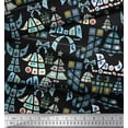thumbnail image 1 of Soimoi Cotton Voile Fabric Christmas Theme Party Decor Fabric Printed Yard 42 Inch Wide, 1 of 3