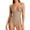 yue866-Khaki, variant on Women's Strapless Body Shaper Tummy Control Waist Push-Up Bodysuit with Cups and Detachable Straps Shapewear Coffee S