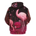 thumbnail image 3 of Pink Flamingo Bubble Garden-1 3d Sweatshirts Hoodie Fashion Casual Personality Men's Women Street Hoodie Pullovers Long Sleeve Comfortable Top, 3 of 6